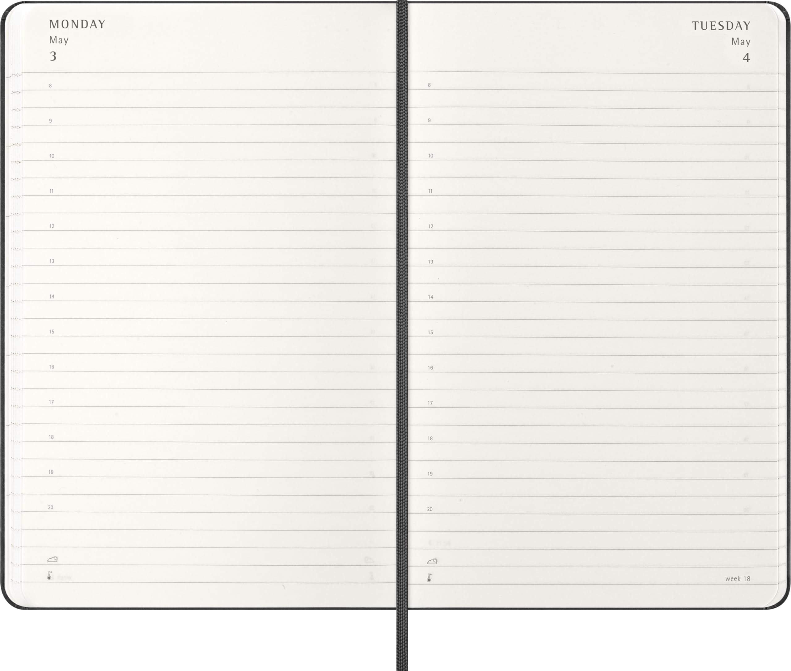 moleskine-agenda-giornaliera-2027-large-13x21-cm-copertina-rigida-nero image 3