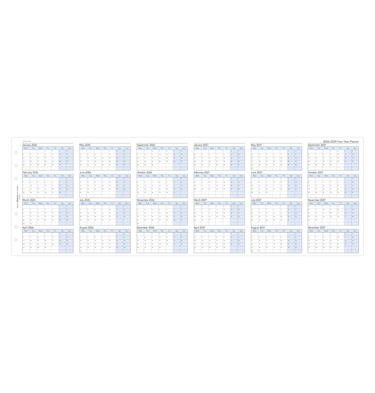 filofax-planner-verticale-quadriennale-personal-inglese-2026-2029 image 4