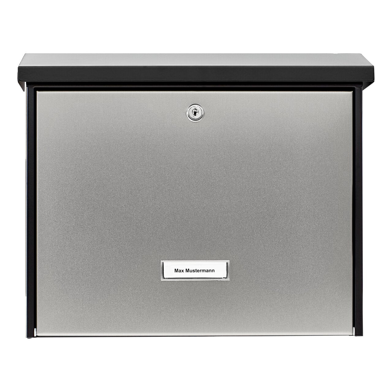 burg-w-chter-london-6867-b-s-cassetta-postale-in-acciaio-inox-nero-formato-c4 image 1