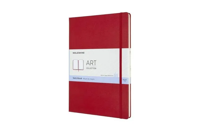 moleskine-art-sketchbook-album-a4-rosso-scarlatto-96-pagine image 1