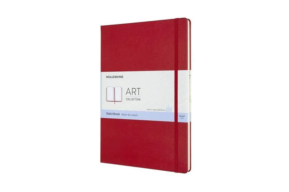 moleskine-art-sketchbook-album-a4-rosso-scarlatto-96-pagine image 1