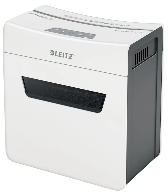 leitz-iq-protect-premium-3m-distruggidocumenti-micro-taglio-p-5-3-fogli-10-l image 1
