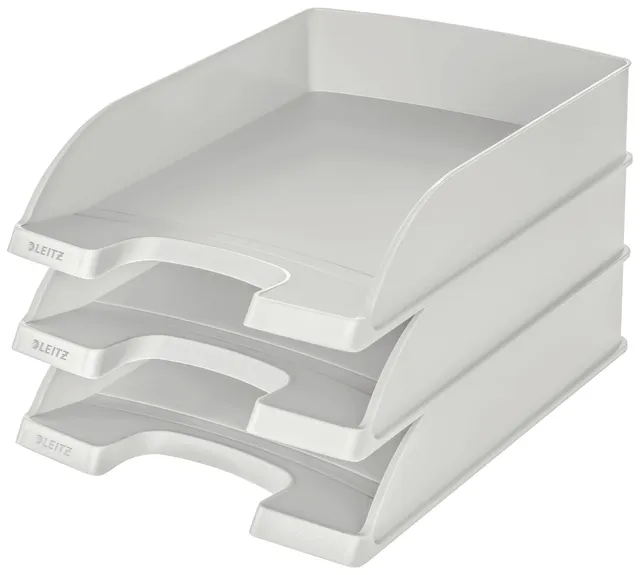 leitz-plus-52270085-vaschette-portacorrispondenza-a4-grigio-3-pezzi image 1