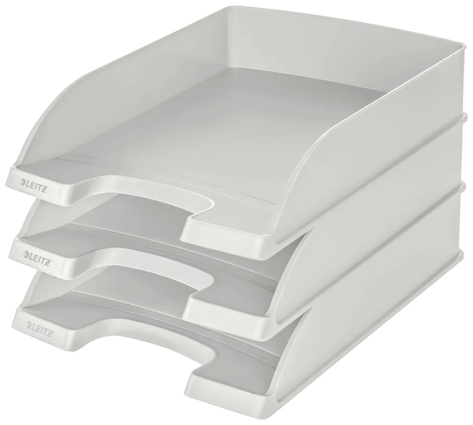 leitz-plus-52270085-vaschette-portacorrispondenza-a4-grigio-3-pezzi image 1