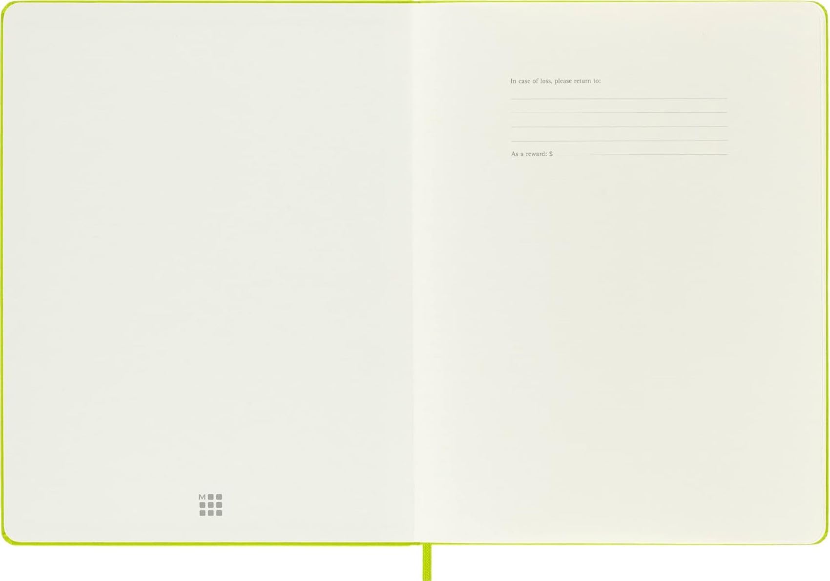 moleskine-classic-notebook-xl-19x25-cm-pagine-bianche-verde-limone image 4