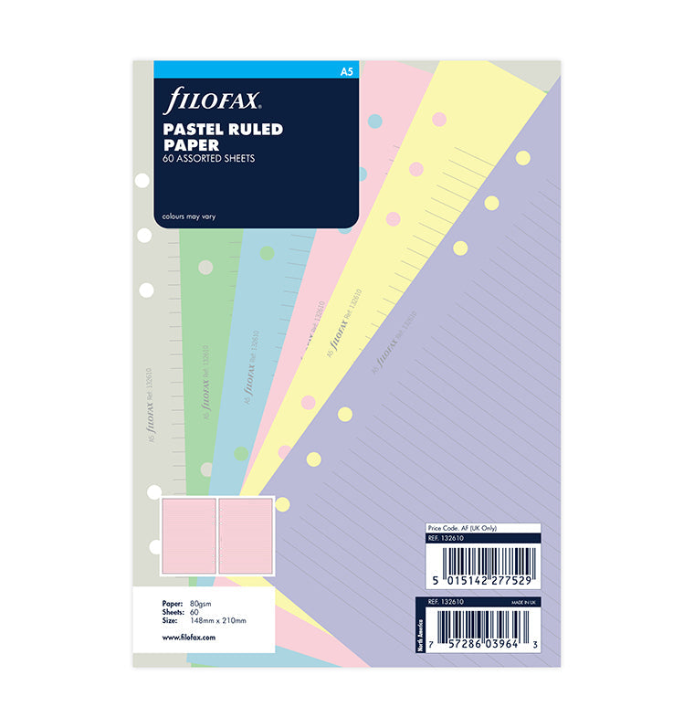 filofax-a5-notepaper-refill-pastello-a-righe image 1