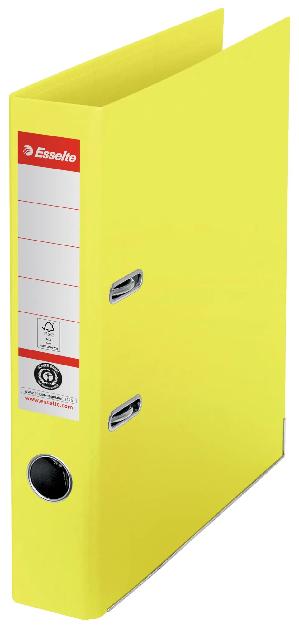 esselte-raccoglitore-a-leva-a4-dorso-5-cm-giallo-100-riciclato image 1