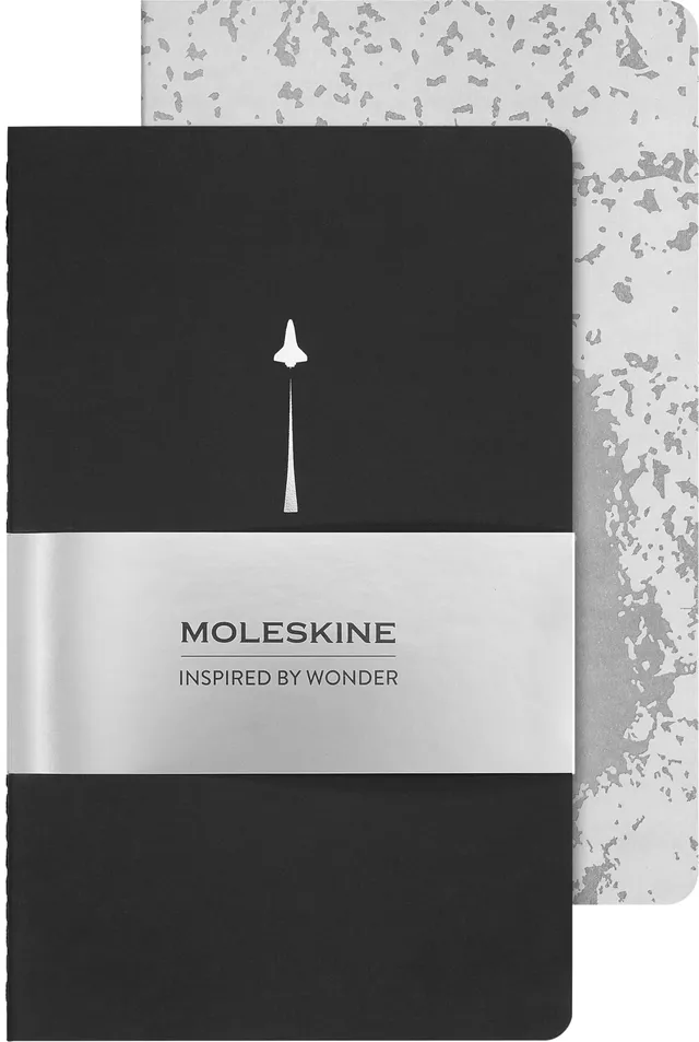 moleskine-set-nasa-cahier-journal-large-13x21-cm-2-quaderni-pagine-bianche image 1