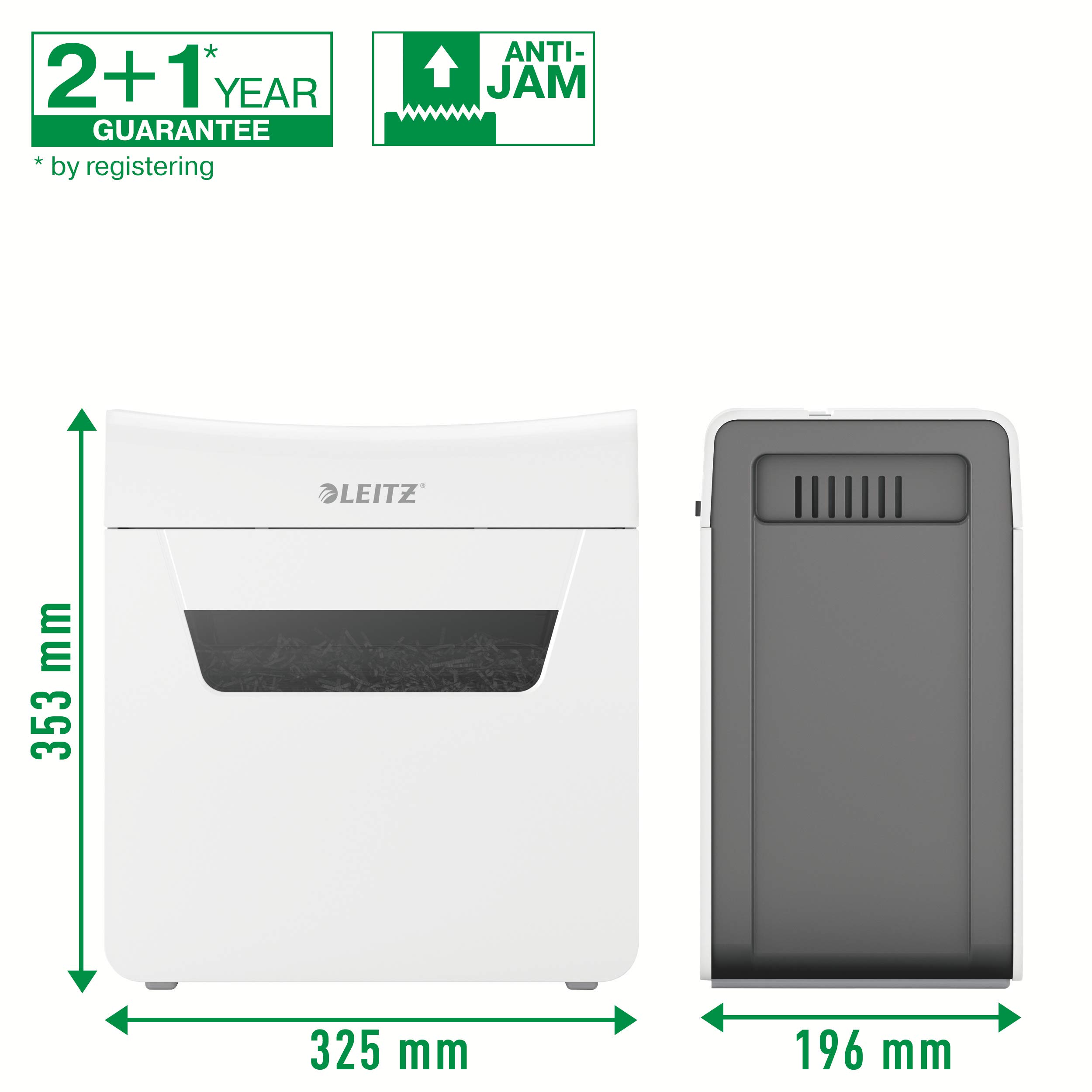 leitz-iq-protect-premium-3m-distruggidocumenti-micro-taglio-p-5-3-fogli-10-l image 5