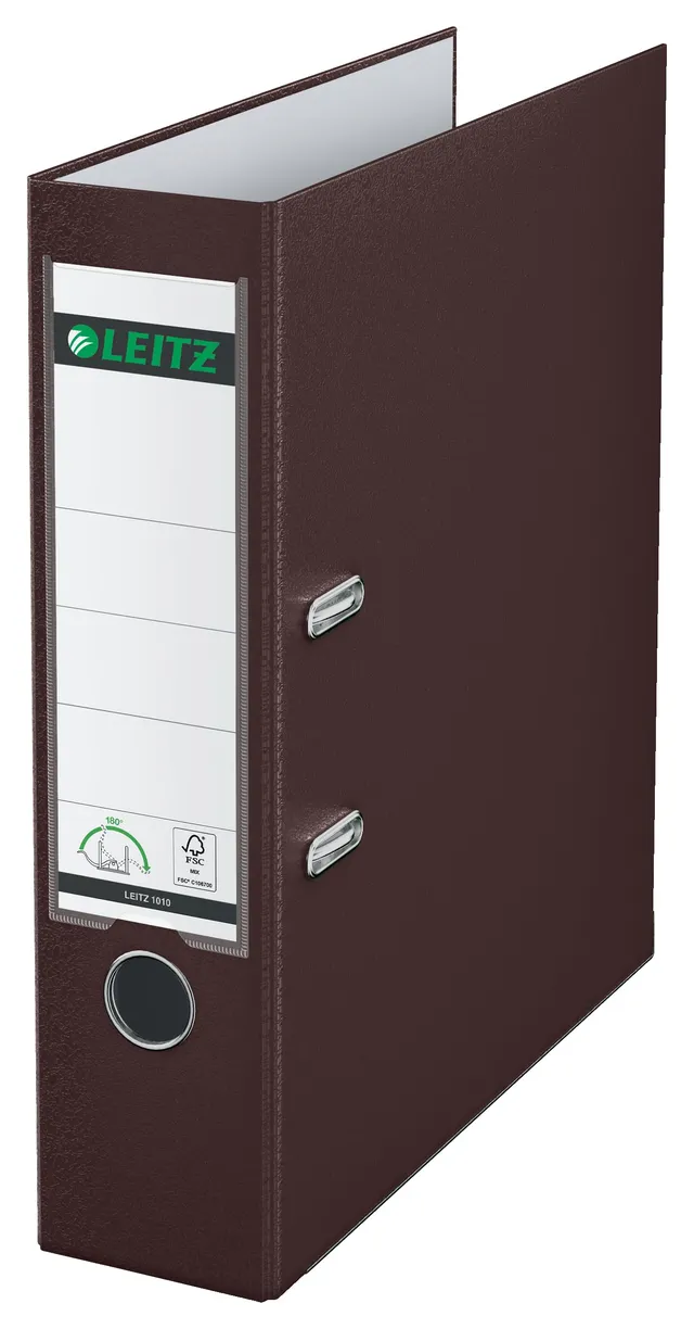 leitz-180-raccoglitore-a-leva-a4-dorso-80-mm-marrone image 1