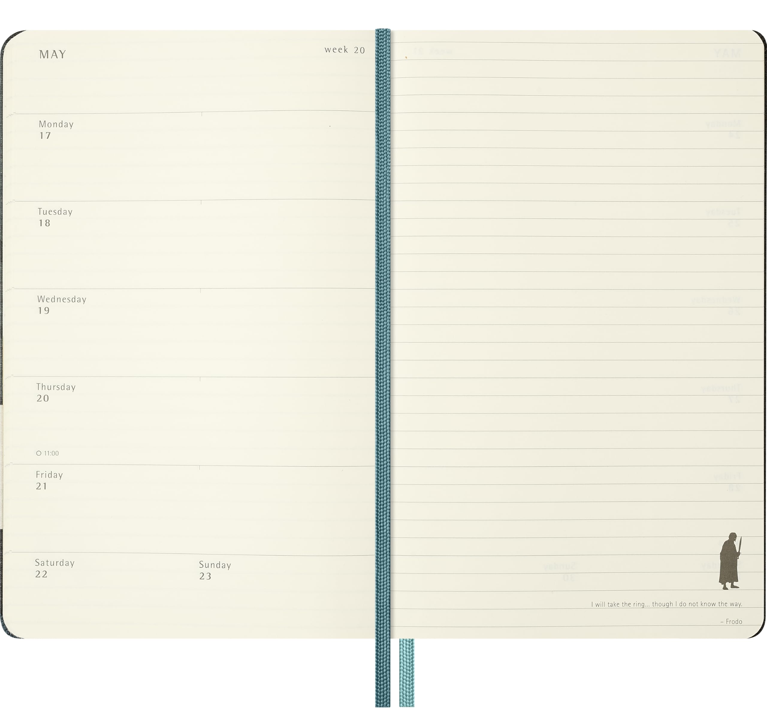 moleskine-agenda-settimanale-2027-il-signore-degli-anelli-gandalf-large-13x21-cm image 5