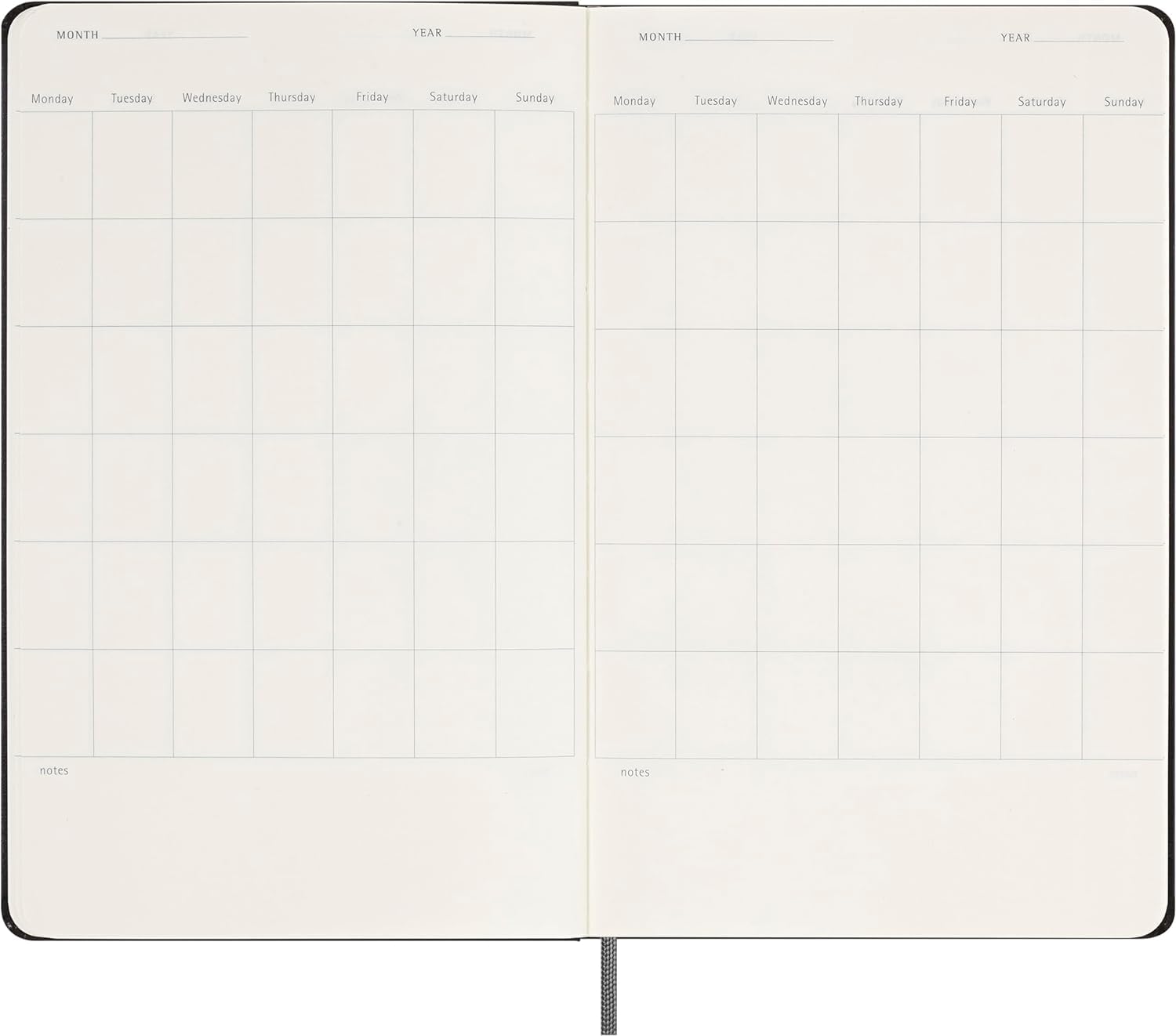 moleskine-weekly-planner-undated-12-mesi-large-13x21-cm-nero image 6