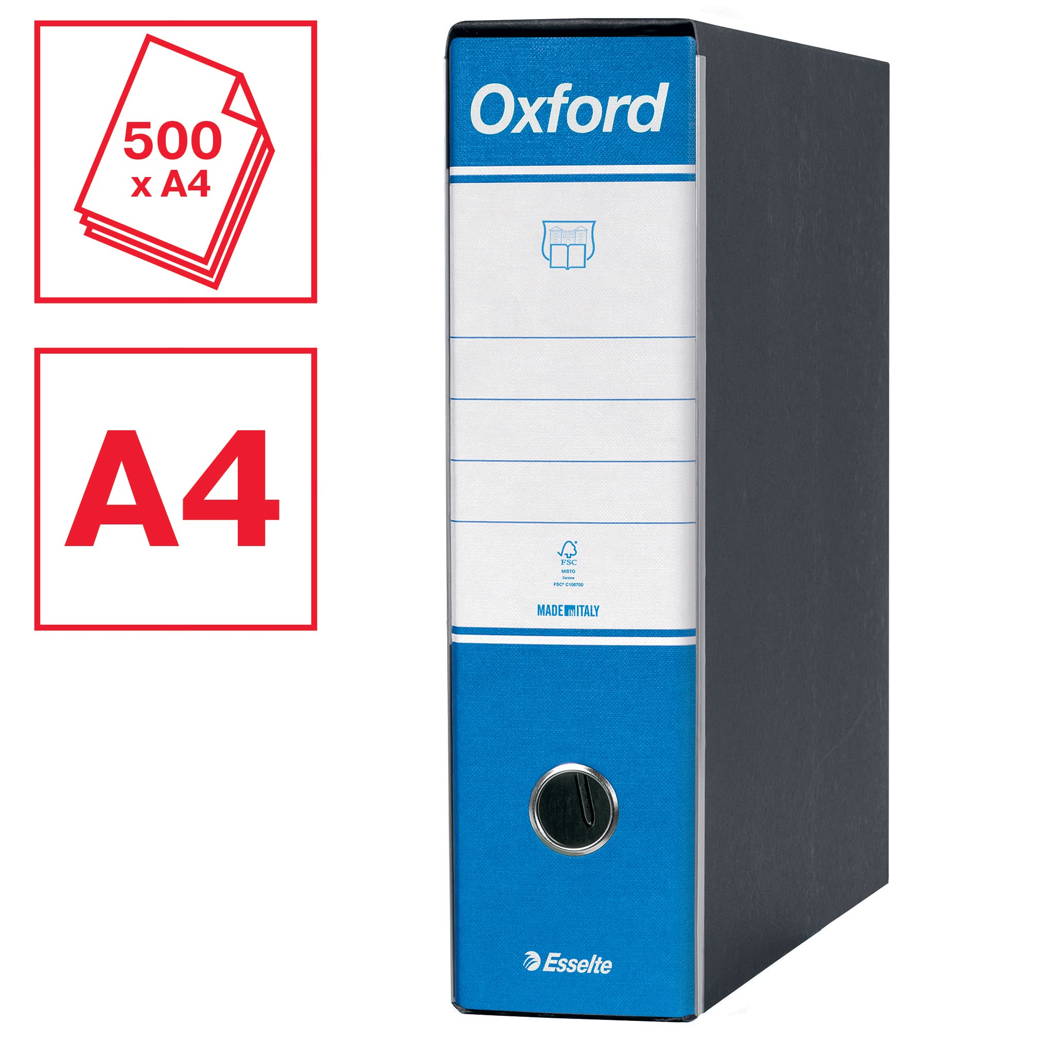 esselte-g83-oxford-registratore-commerciale-dorso-8-cm-azzurro image 2