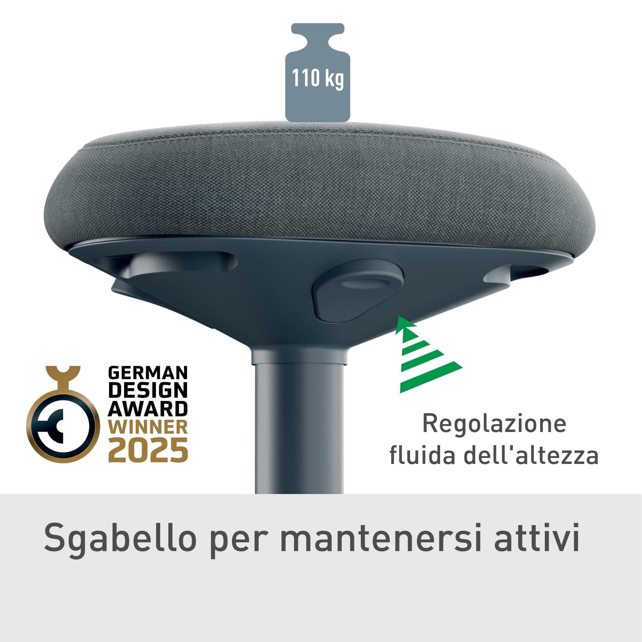 leitz-ergo-active-65450089-sgabello-ergonomico-altezza-regolabile-fino-a-110-kg- image 5