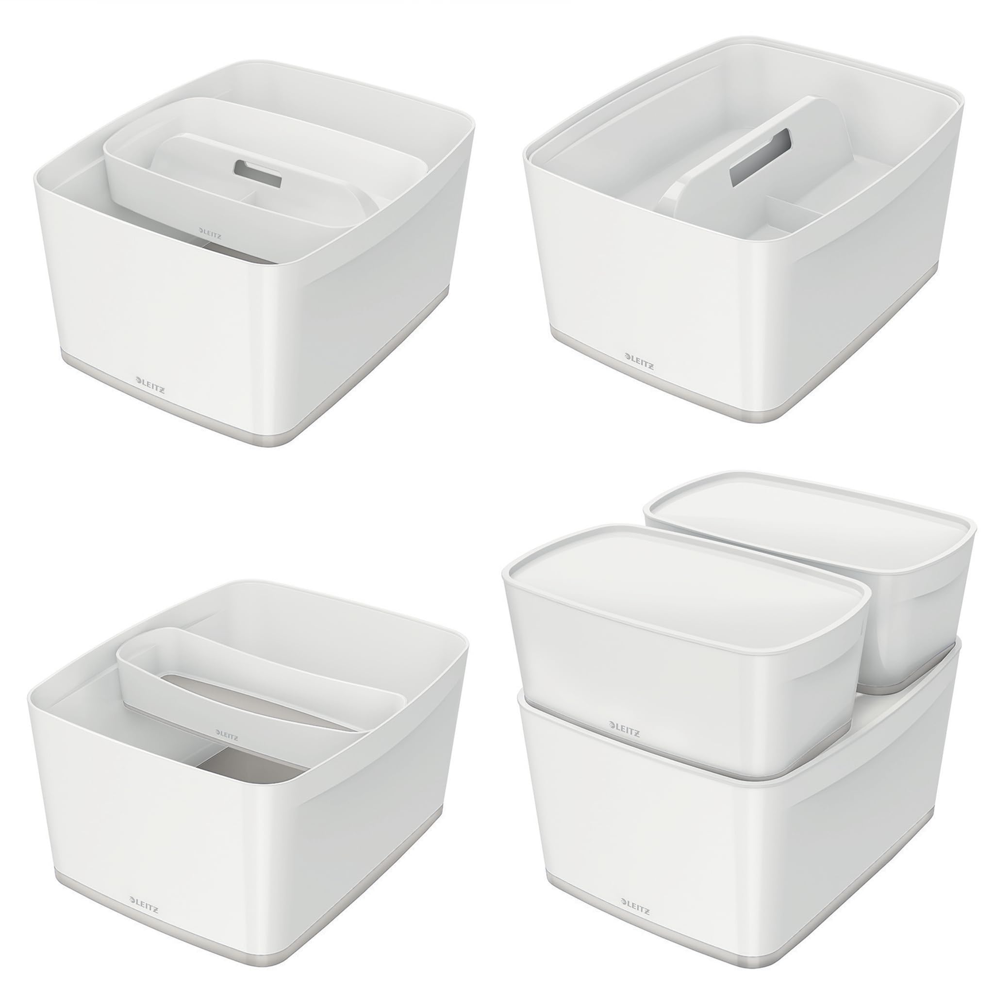 leitz-mybox-contenitore-con-coperchio-large-18-l-bianco-grigio image 3