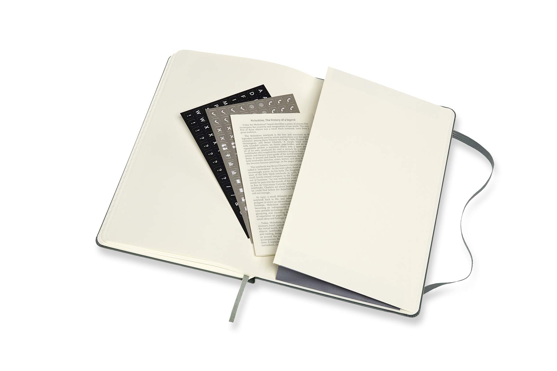 moleskine-pro-notebook-large-13x21-cm-verde-bosco-copertina-rigida image 3