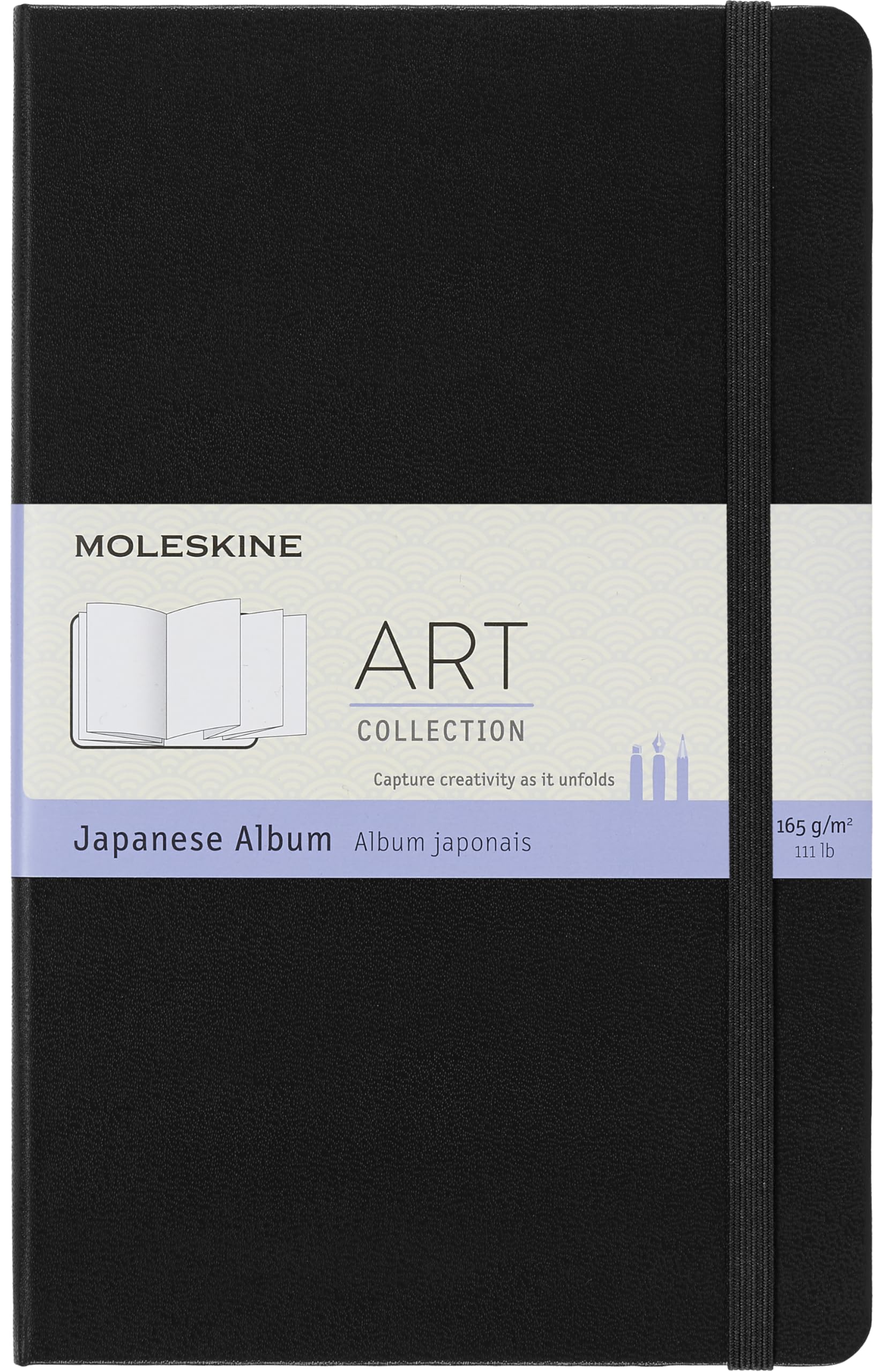 moleskine-art-japanese-album-large-13x21-cm-nero-48-pagine image 1