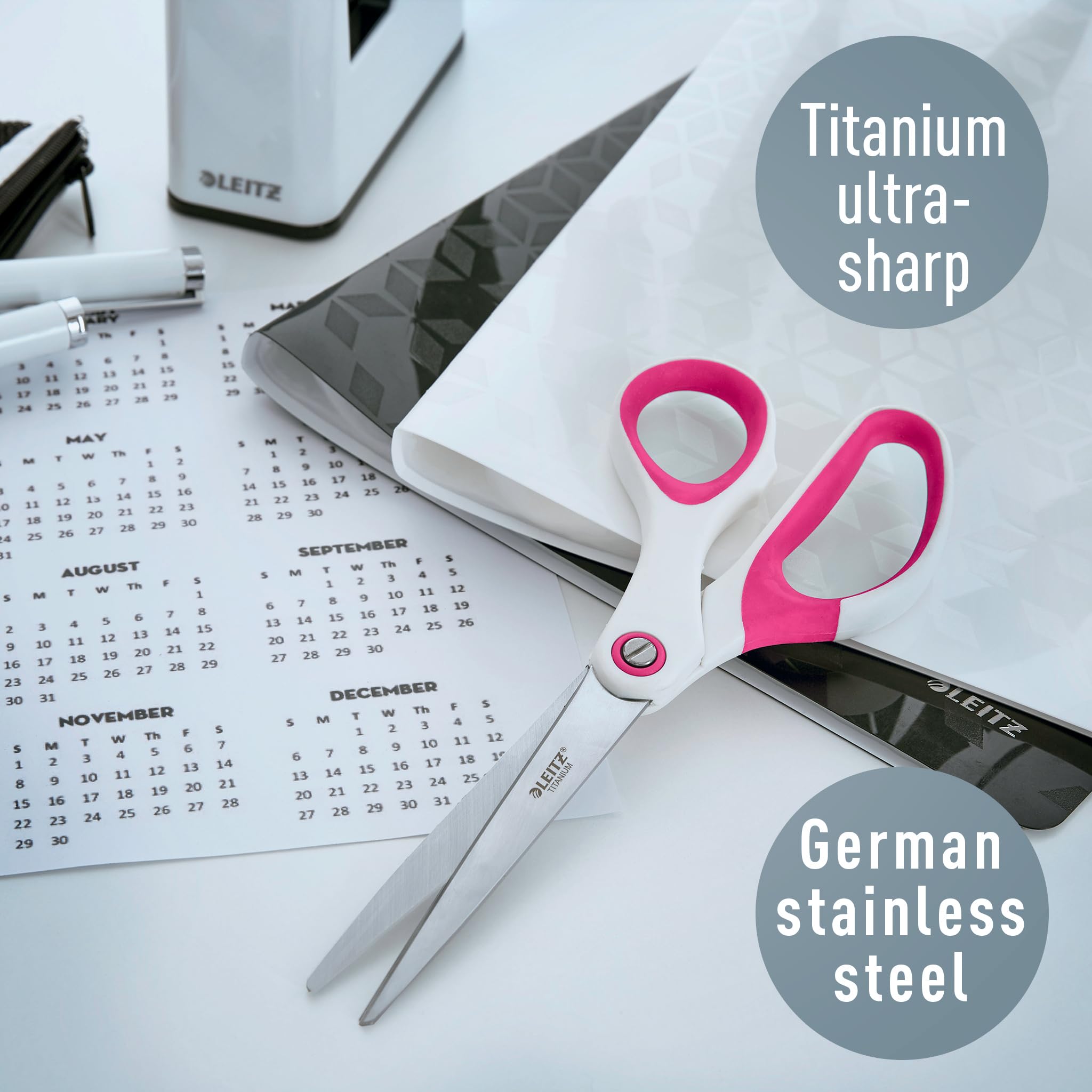 leitz-wow-forbici-titanio-ambidestre-20-5-cm-fucsia image 2