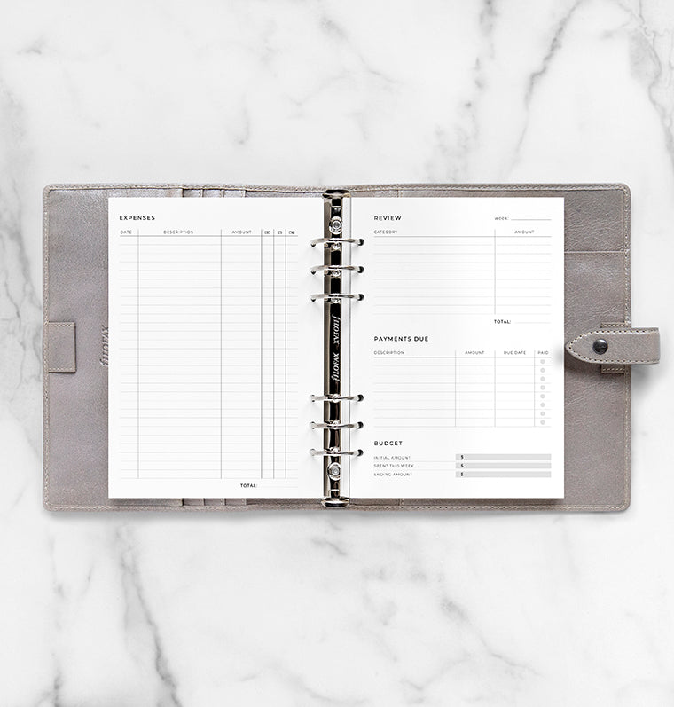 filofax-expense-tracker-refill-a5-minimal-80-gsm image 3