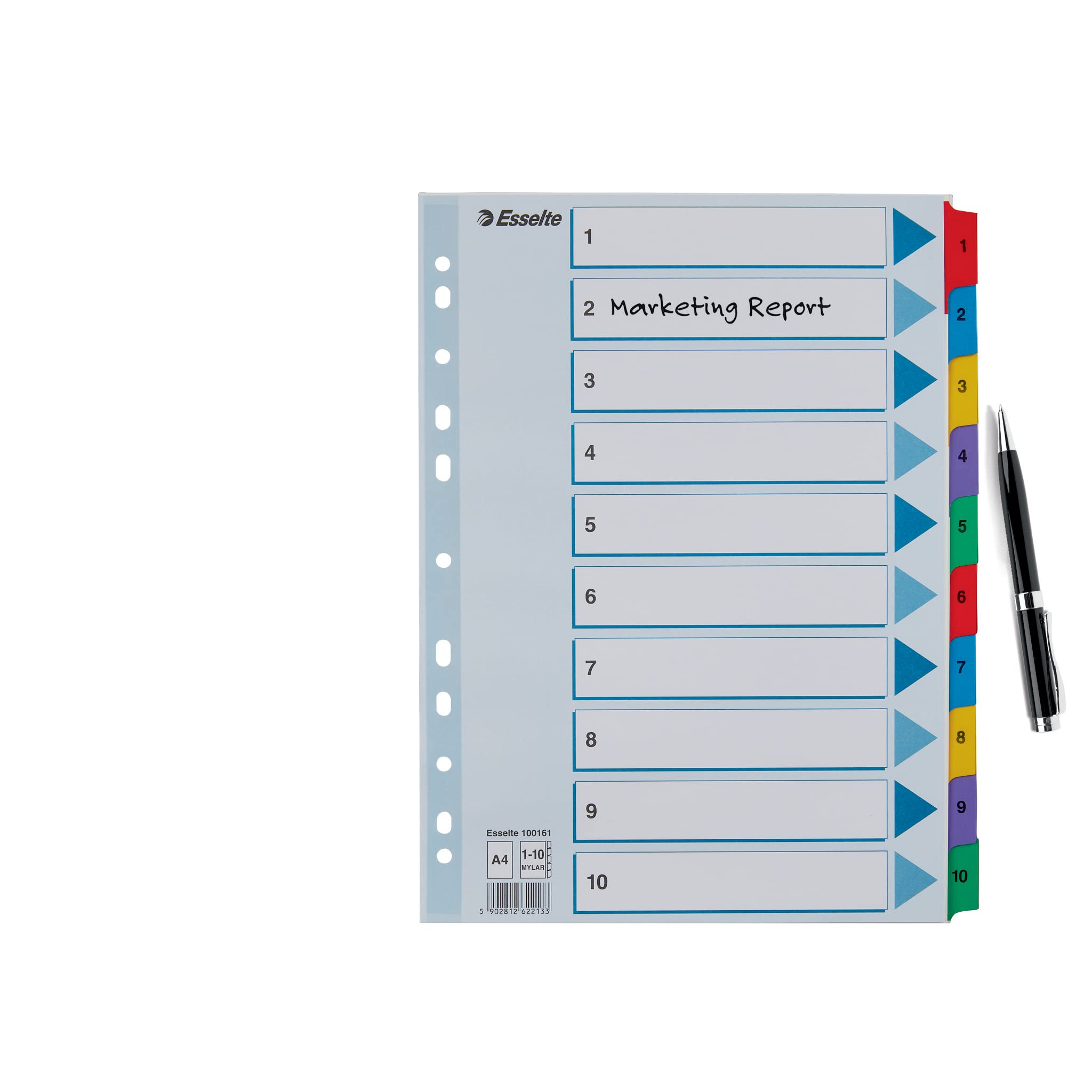 esselte-rubrica-divisori-numerati-1-10-a4-blu-100161 image 6