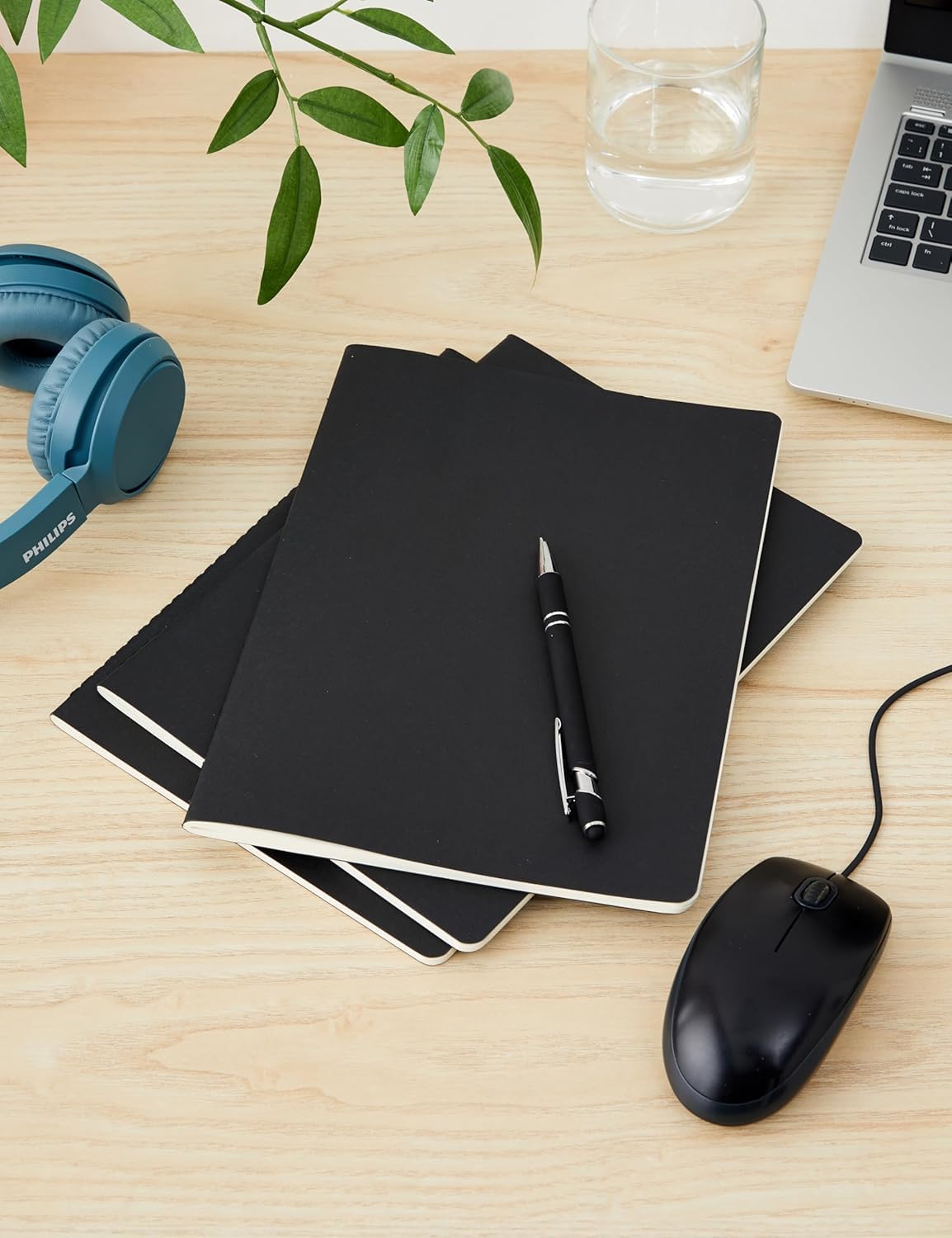 moleskine-cahier-journal-set-3-quaderni-xl-19x25-cm-nero-pagine-bianche-120-pagi image 3