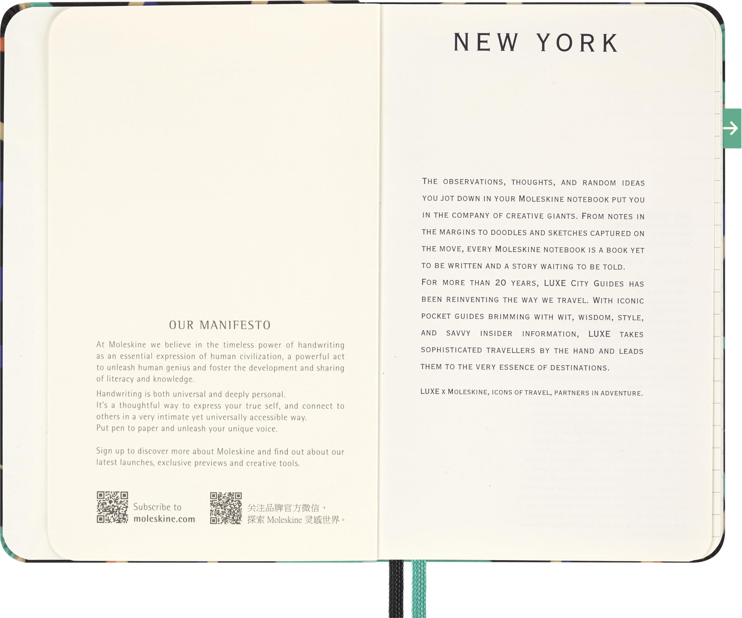 moleskine-luxe-taccuino-new-york-city-pocket-9x14-cm-copertina-rigida-in-tessuto image 5