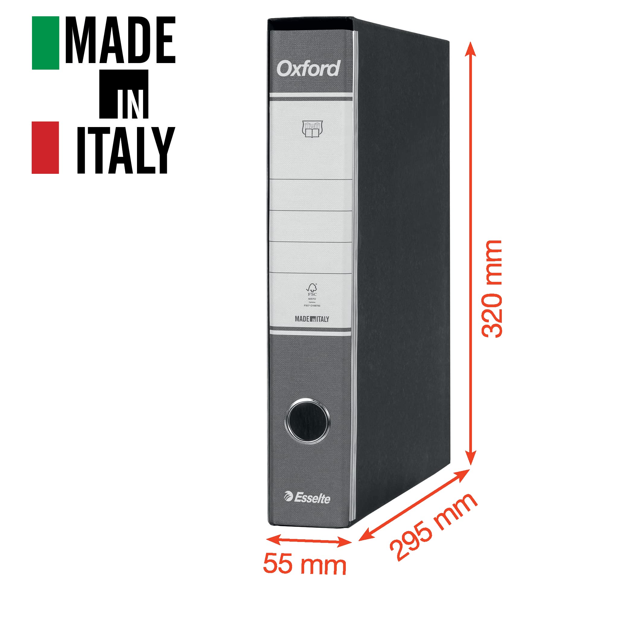 esselte-g82-oxford-registratore-commerciale-dorso-5-cm-rosso image 5