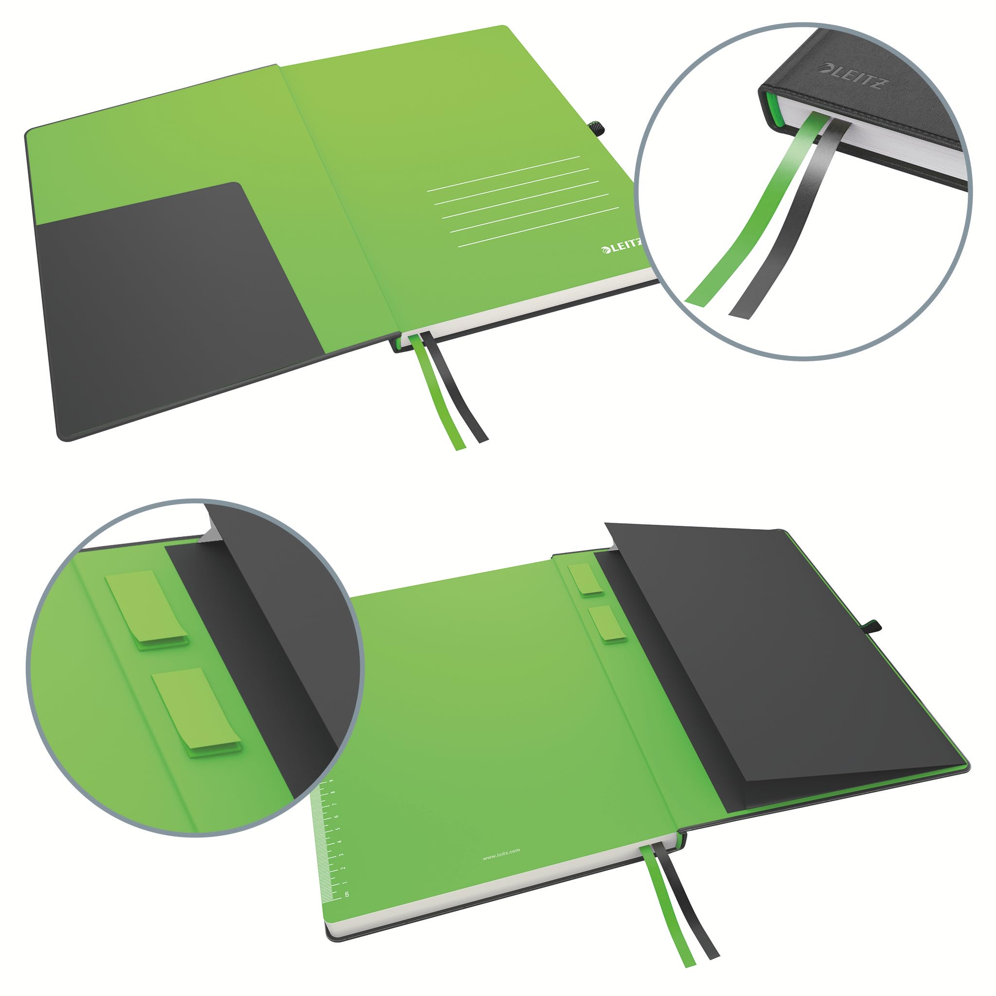 leitz-complete-notebook-a4-quadretti-160-pagine-copertina-rigida-nera image 3