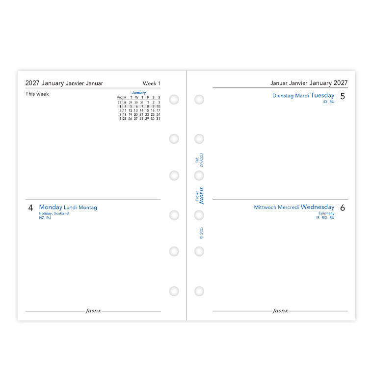 filofax-calendario-2-giorni-per-pagina-pocket-multilingua-2027 image 4