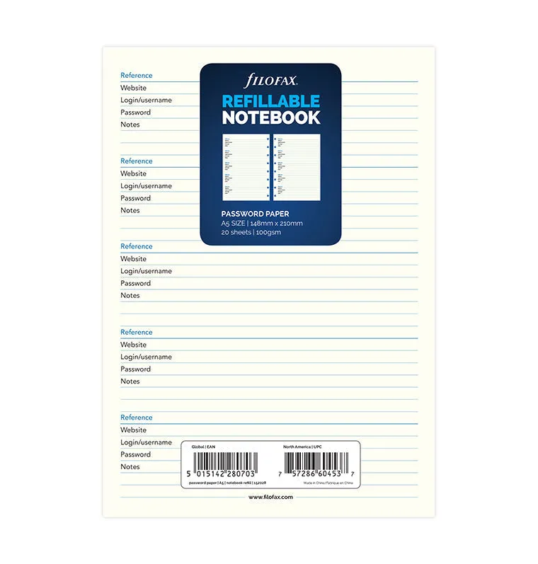 filofax-the-original-notebook-a5-ricarica-password image 1
