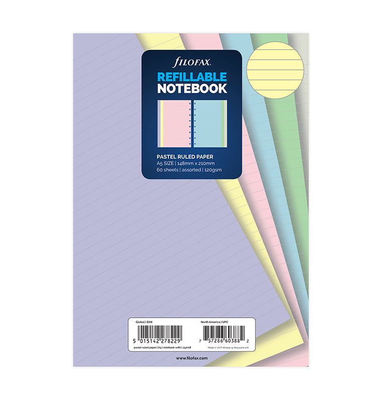 filofax-the-original-notebook-a5-ricarica-pastello-a-righe image 1