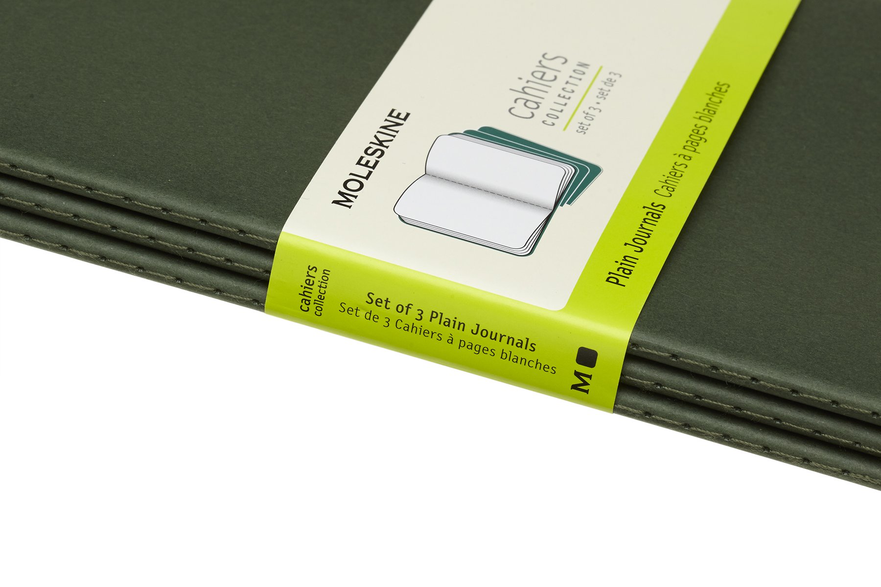 moleskine-cahier-journal-set-3-quaderni-large-13-x-21-cm-verde-mirto image 3