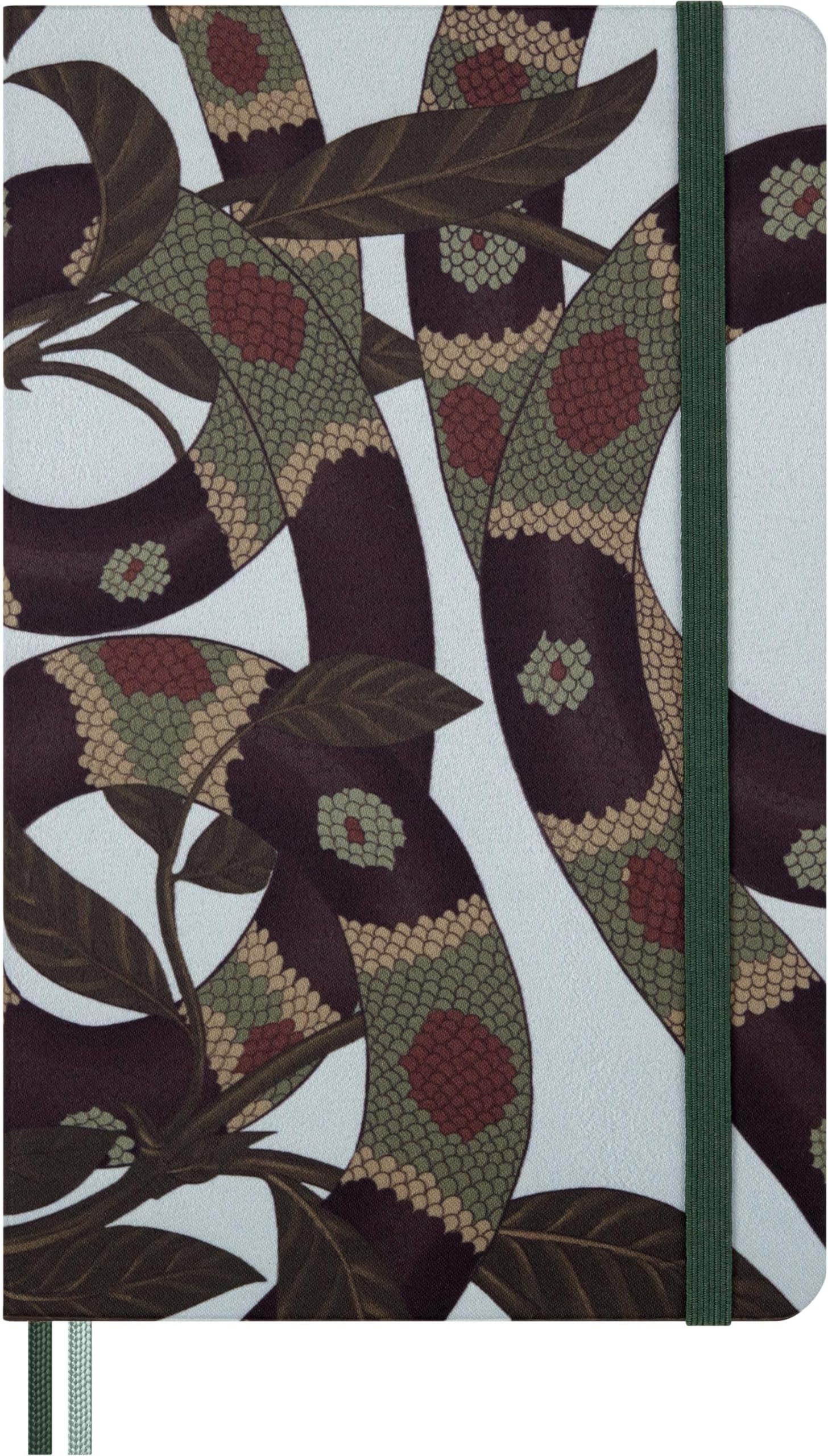 moleskine-anno-del-serpente-taccuino-large-13x21-cm-righe-design-foglie-copertin image 1