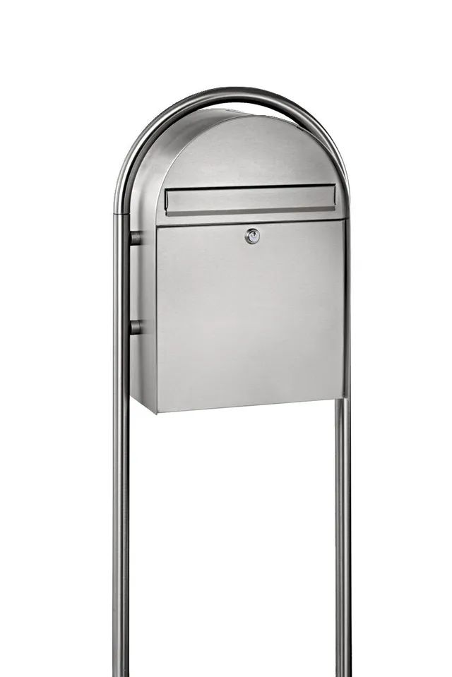 burg-w-chter-nordic-st-nder-3785-ni-supporto-in-acciaio-inox-per-cassetta-postal image 1