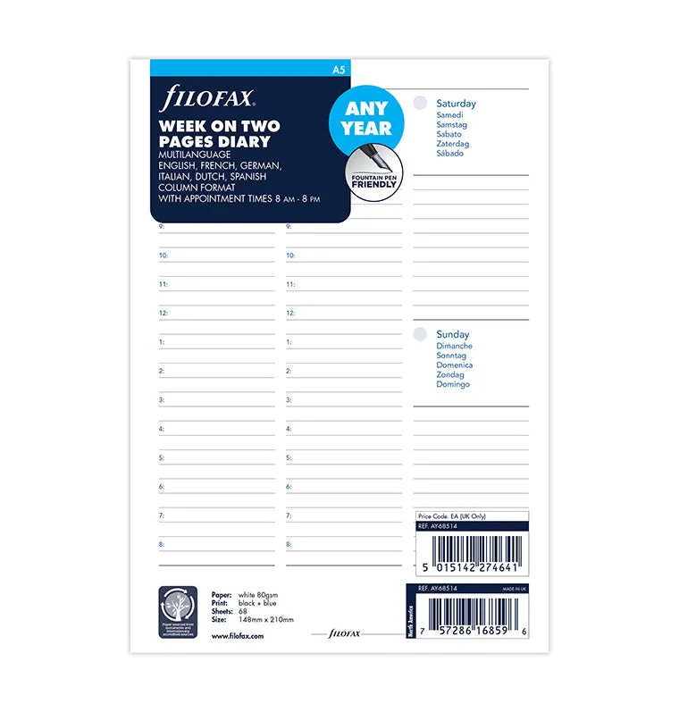 filofax-calendario-1-settimana-su-2-pagine-a5-multilingua-any-year image 1