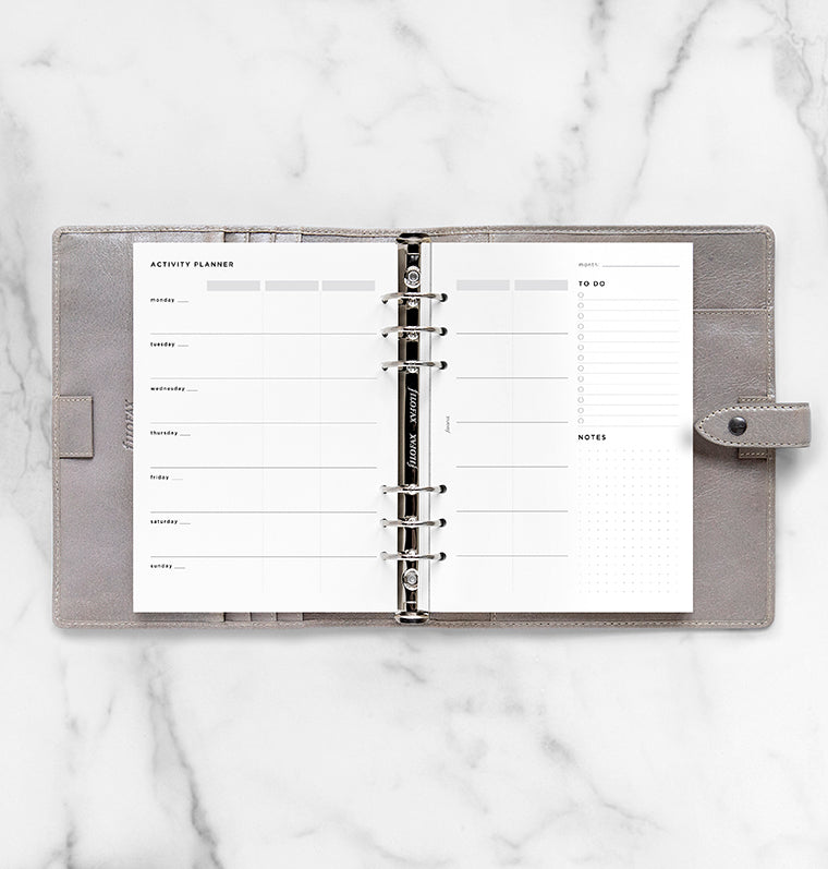 filofax-activity-planner-refill-a5-minimal image 2