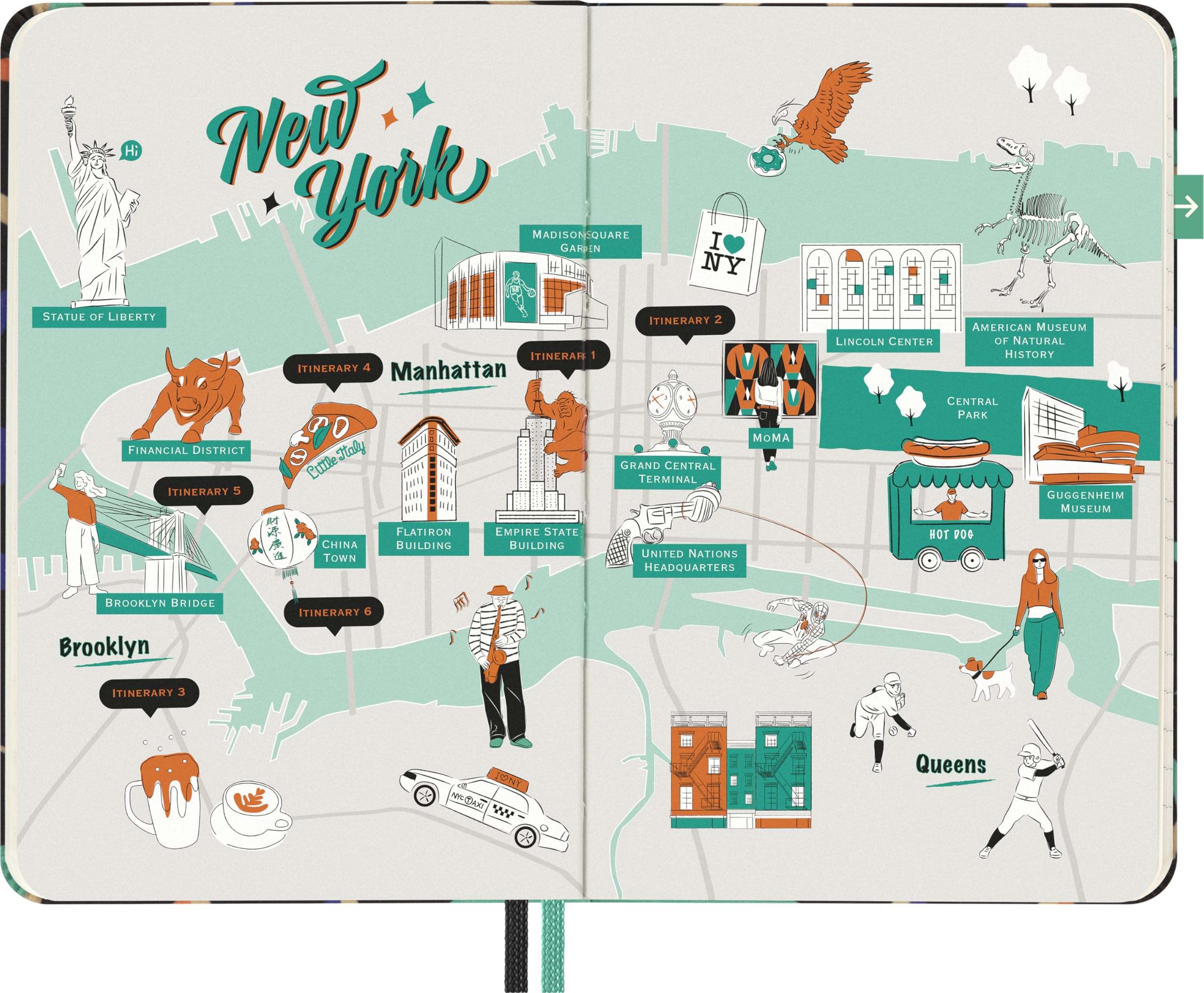 moleskine-luxe-taccuino-new-york-city-pocket-9x14-cm-copertina-rigida-in-tessuto image 8