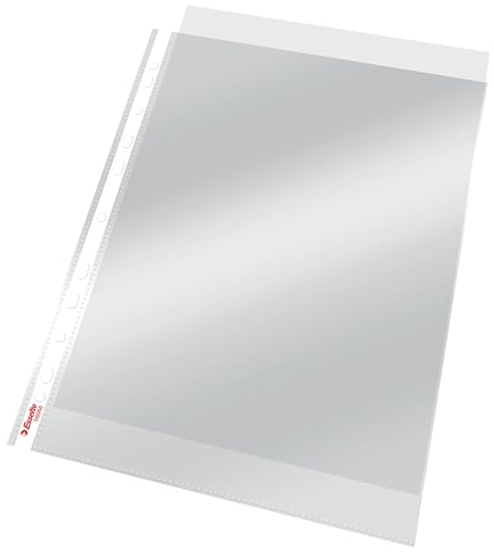 esselte-bustine-trasparenti-a4-perforazione-universale-pp-100-pezzi-neutro image 7