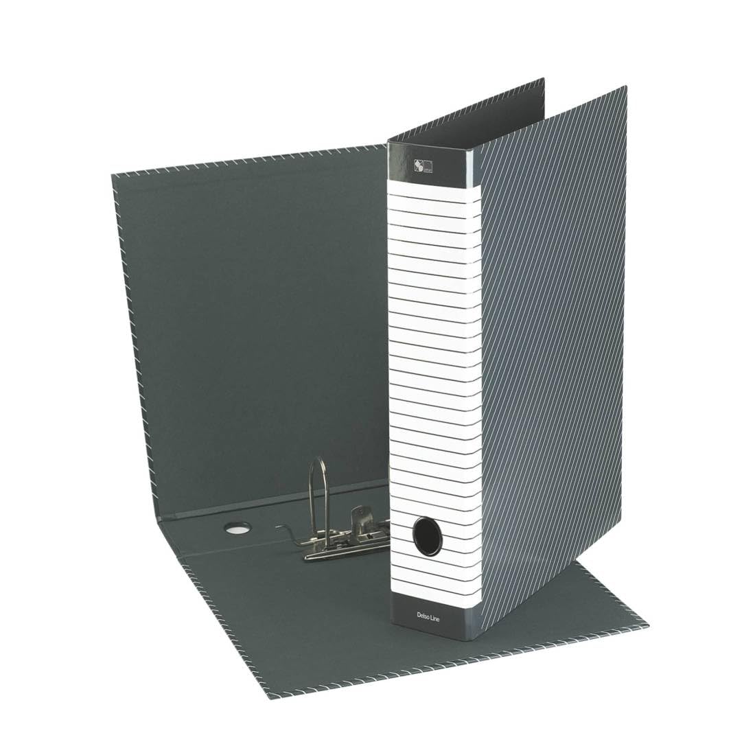 esselte-delsoline-g13-registratore-commerciale-dorso-8-cm-grigio image 7