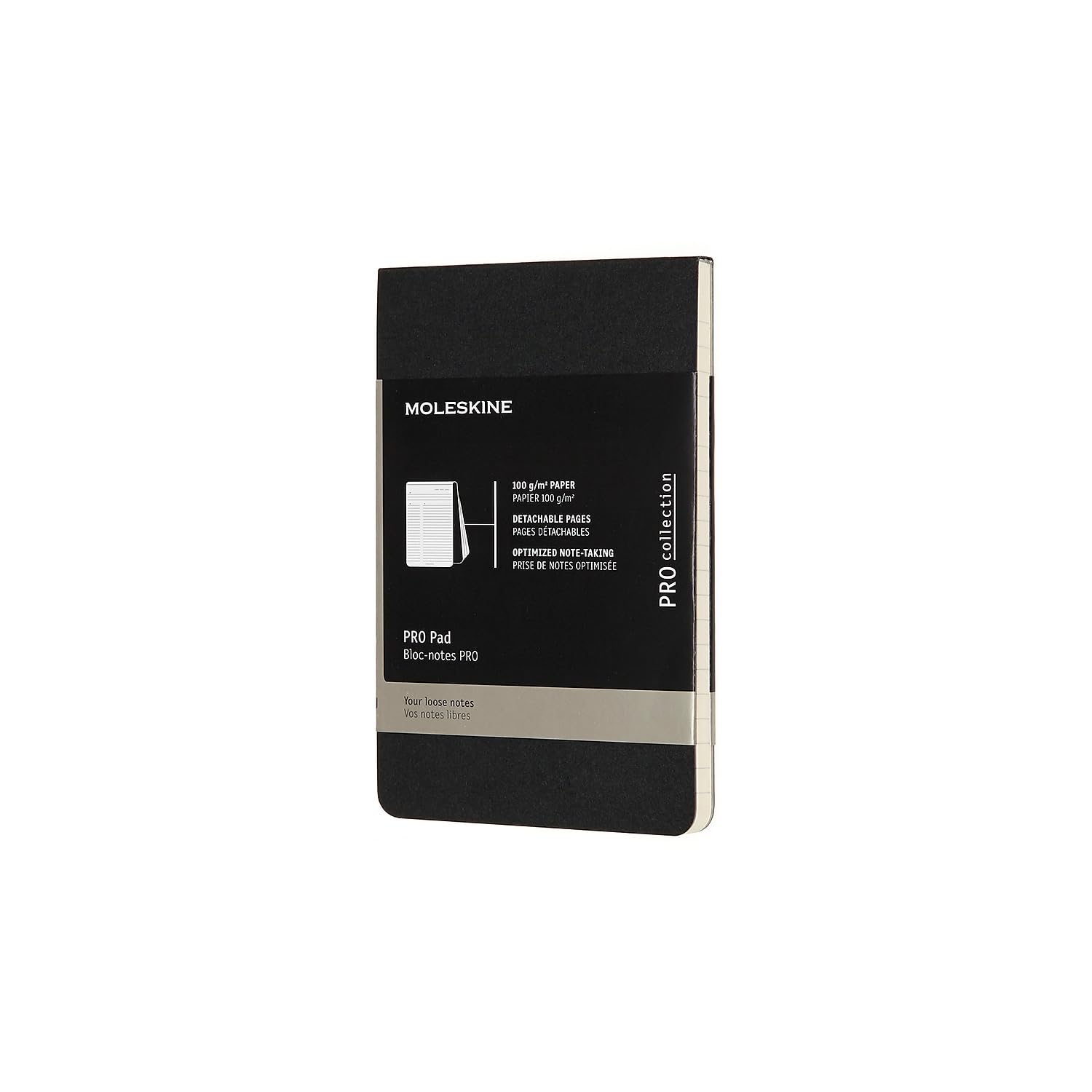 moleskine-pro-pad-taccuino-appunti-large-13x21-cm-nero-fogli-staccabili image 7