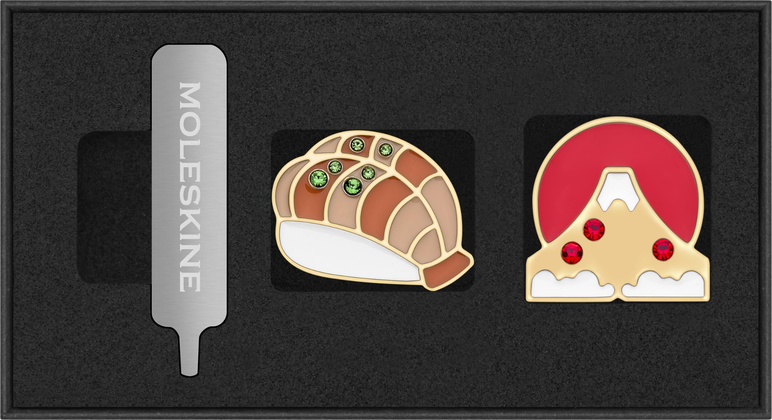 moleskine-pins-paesi-parigi-croissant-e-champagne-set-2-pezzi image 3
