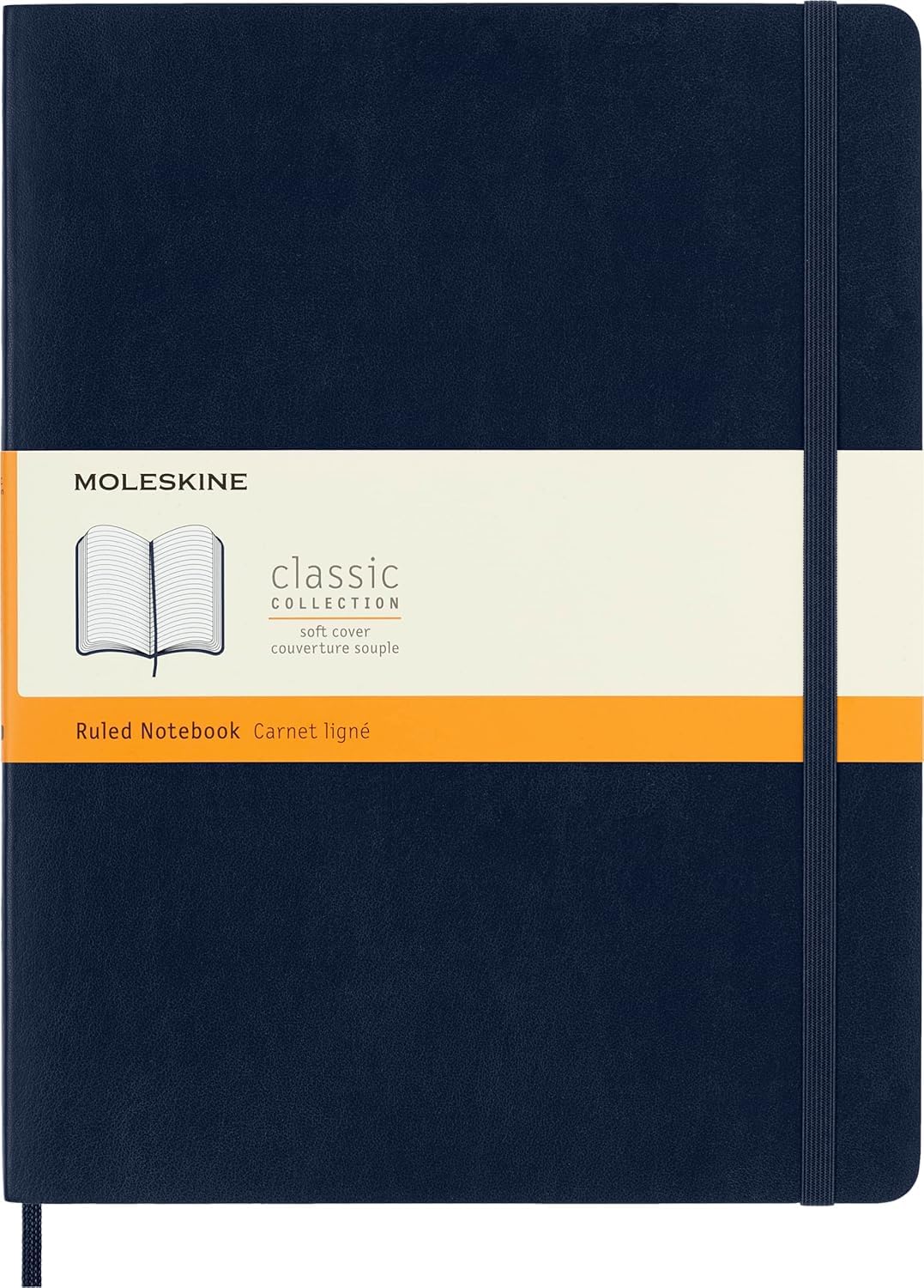 moleskine-classic-notebook-xl-19x25-cm-righe-morbida-blu-zaffiro image 1