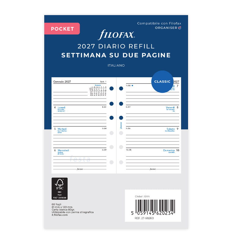 filofax-calendario-1-settimana-su-2-pagine-pocket-italiano-2027 image 1