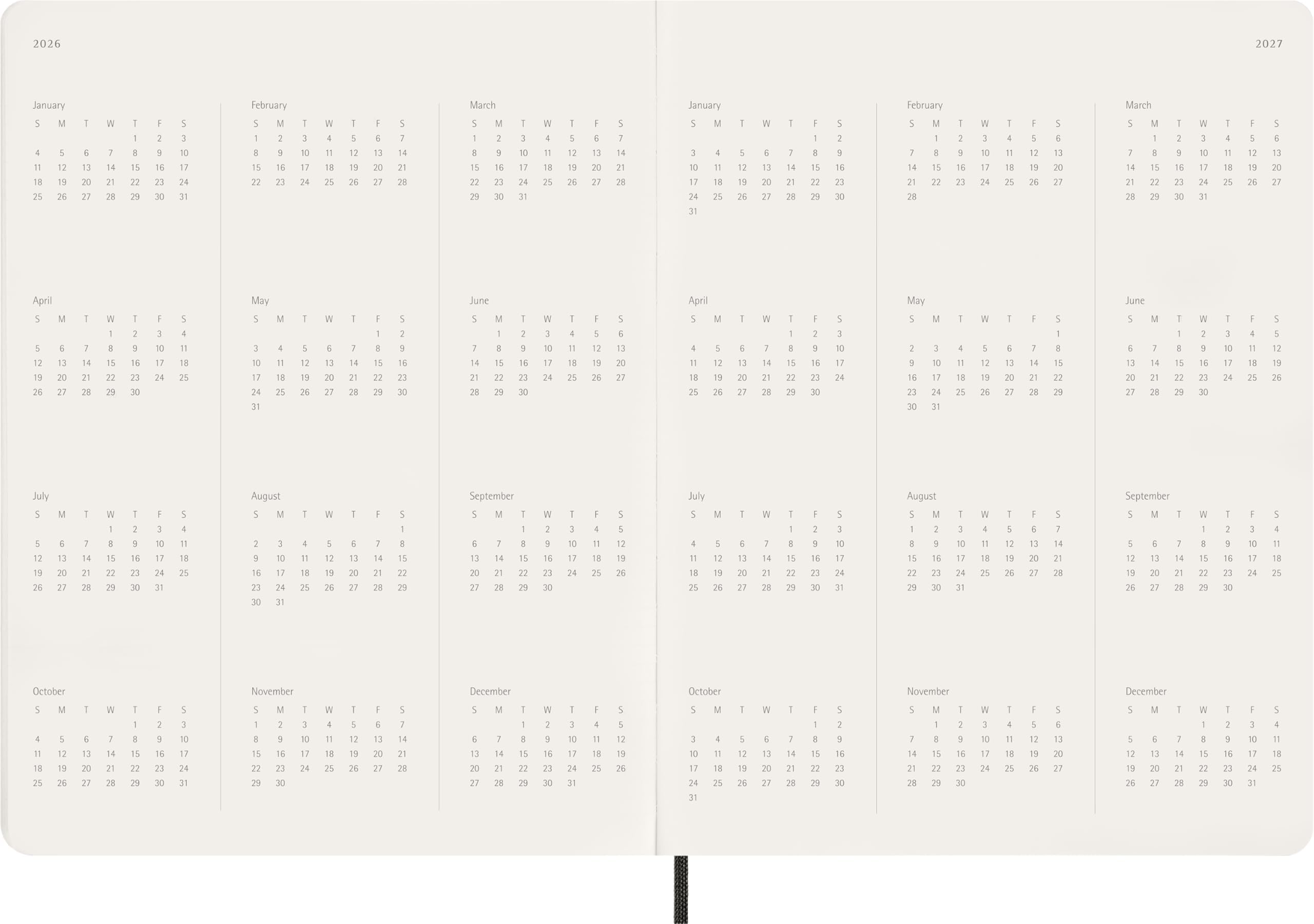 moleskine-essential-planner-2025-2026-settimanale-verticale-xxl-nero image 6