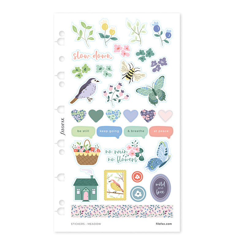 filofax-meadow-stickers-set-6-fogli-a5-personal image 2
