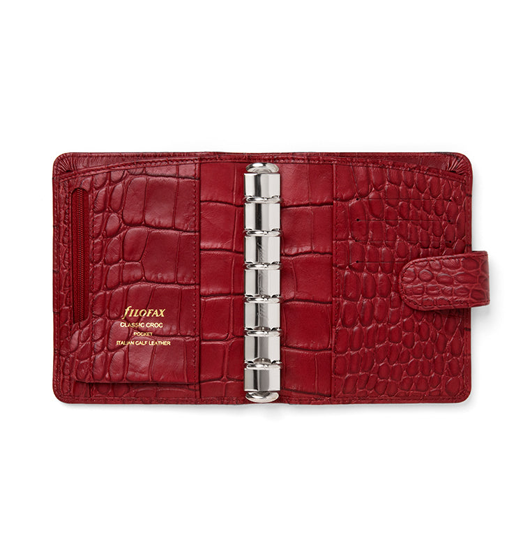 filofax-classic-croc-organiser-pocket-pelle-italiana image 7