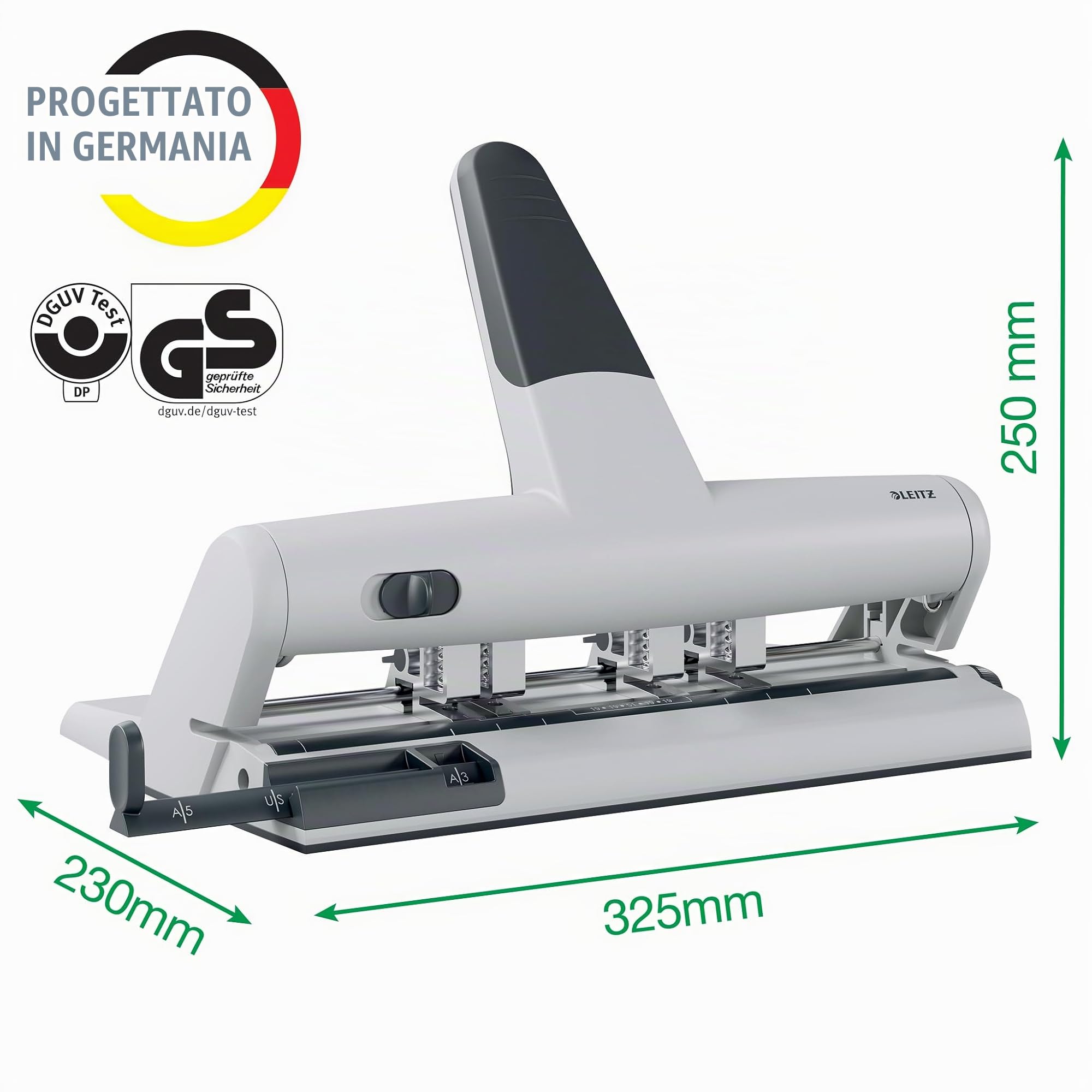 leitz-akto-perforatrice-regolabile-4-punzoni-argento-fino-a-6-fori-30-fogli image 3