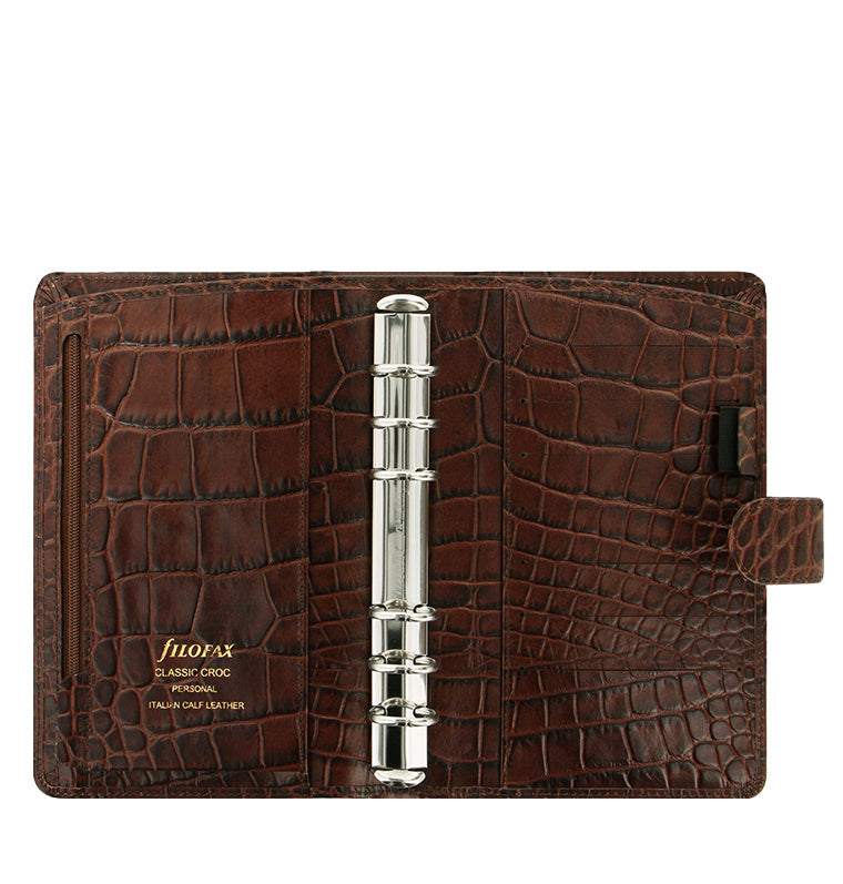 filofax-classic-croc-organiser-personal-in-vera-pelle image 2