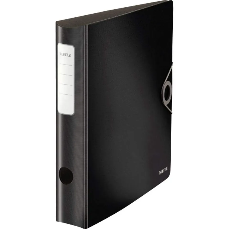 leitz-active-solid-raccoglitore-a-leva-180-a4-65-mm-nero-con-elastico image 1