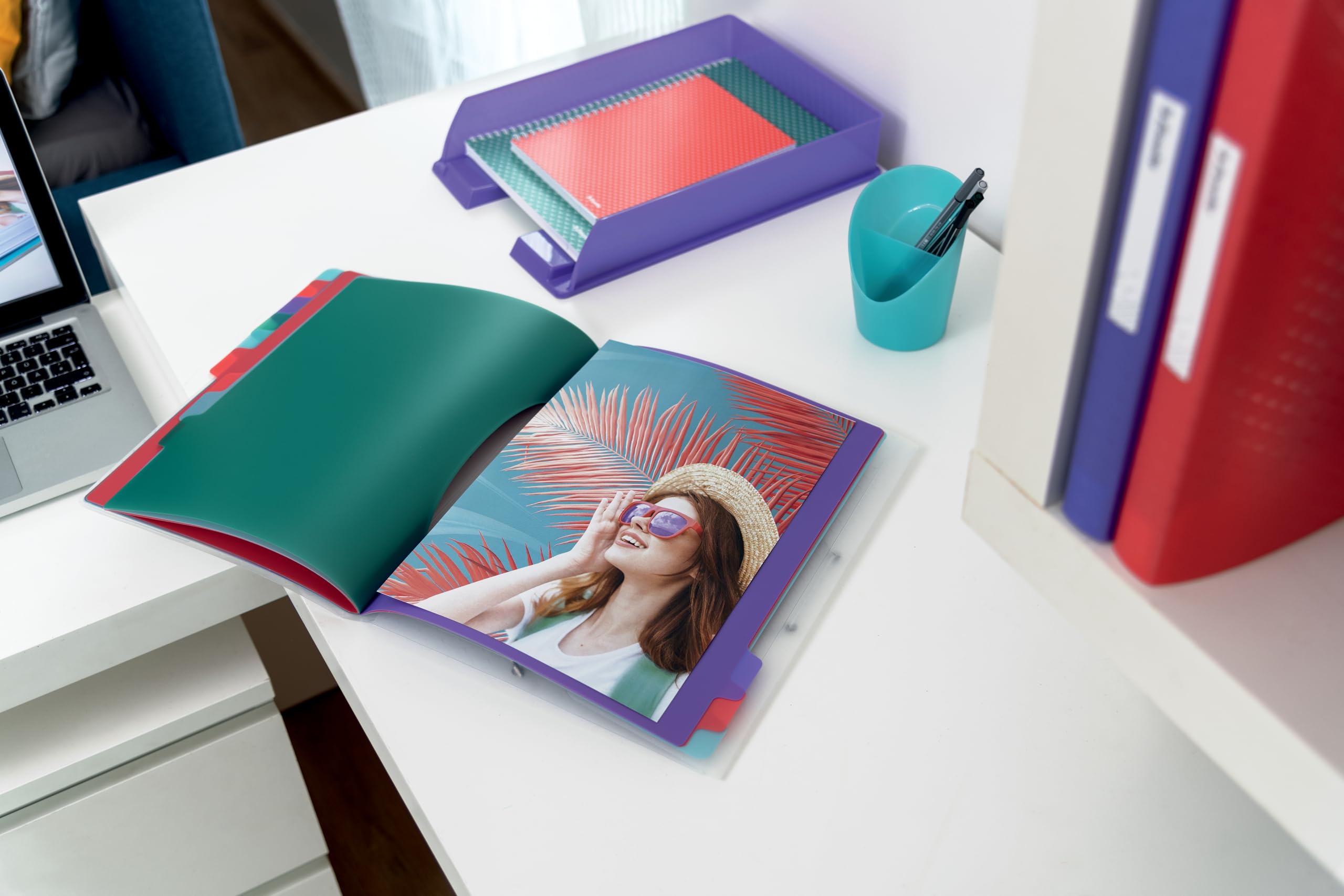 esselte-colour-breeze-quaderno-a4-12-divisori-multicolore-266x320x20-mm image 4